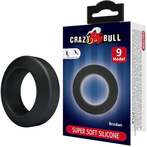 Anel de Silicone Crazy Bull Modelo 9 para Estímulo Masculino