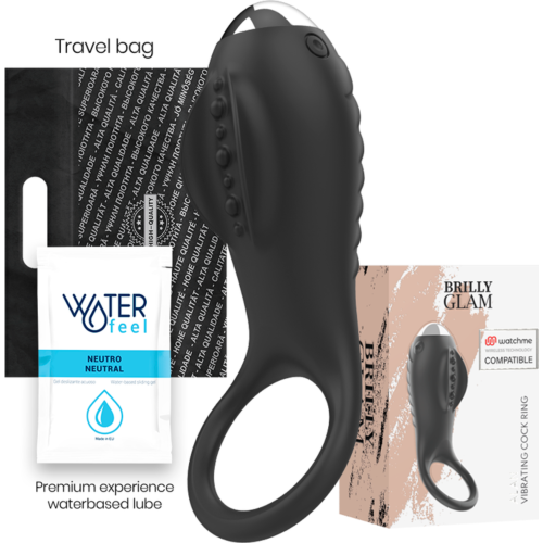 Anel Vibrador Brilly Glam Alan com Tecnologia Watchme