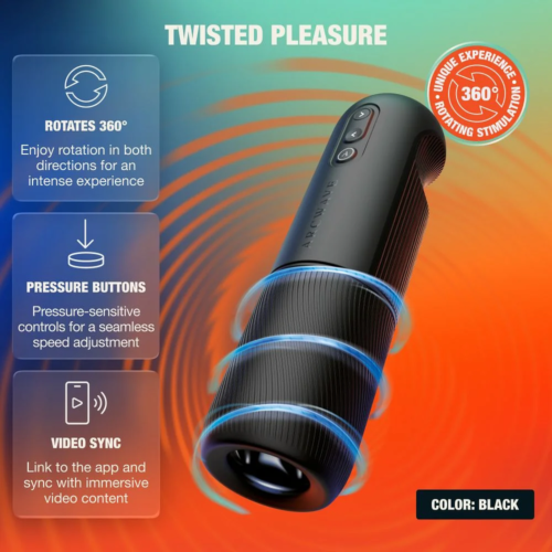 Masturbador ARCWAVE ORBIT rotativo 360° preto