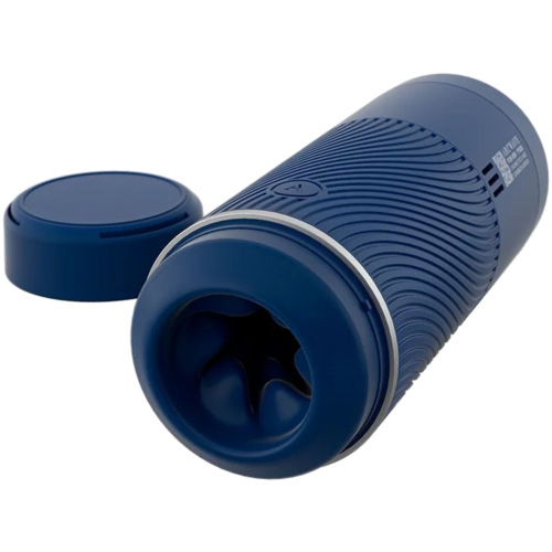 Masturbador manual ARCWAVE Pow com controlo de sucção azul