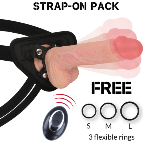 Arnês com Vibrador ROCK ARMY Apache 20,5 cm