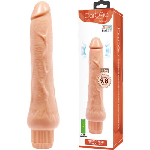Vibrador Realístico Baile Bárbara 25 cm com Vibrações Ajustáveis