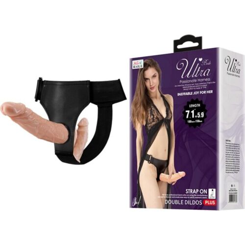 Dildo Duplo Baile Harness Collection com Arnês Ajustável