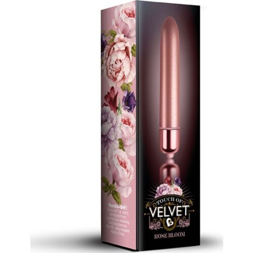 Bala Vibradora Rocks-Off Touch of Velvet Rose Bloom 10 Velocidades