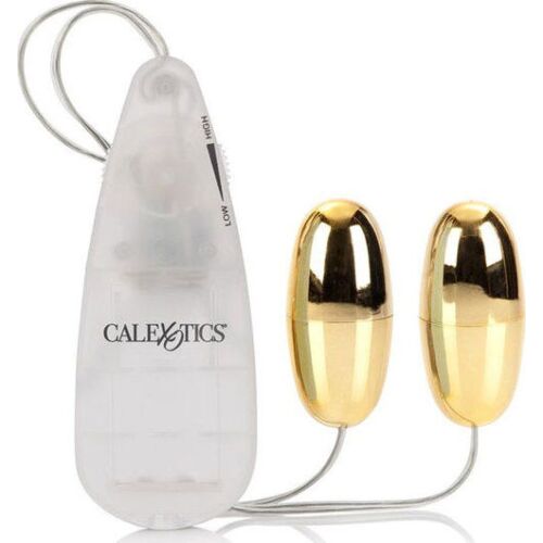 Balas Vibradoras CALEXOTICS Duo Gold com múltiplas velocidades