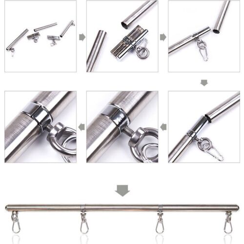 Esposas de Fijação OHMAMA FETISH - Barra Restrição de Metal