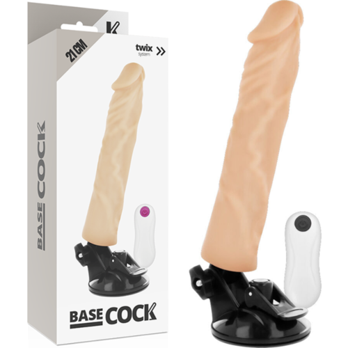 Vibrador Realístico BASECOCK 21 CM com Controle Remoto