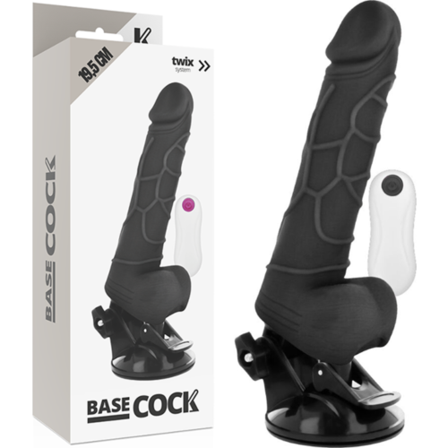 Vibrador Realístico BASECOCK com Controle Remoto 19.5 cm