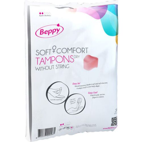 Tampons Beppy Clássicos 30 Uds - Design Sem Cordão para Relações