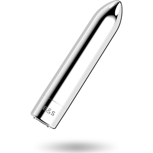 Vibrador Clássico BLACK&SILVER Kailan 2 em formato compacto