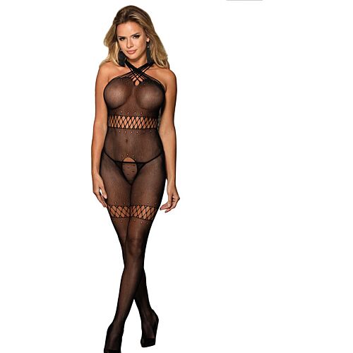 Bodystocking Sublime com tirantes cruzados