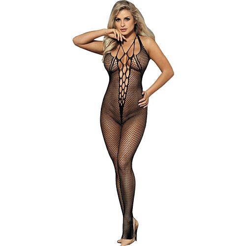 Bodystocking Sublime Longo com Tirantes Cruzados