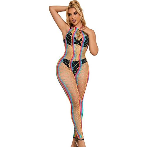 Bodystocking SUBBLIME Cuello Halter Arcoíris XS/M