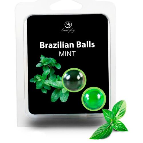 Bolas Brasileiras Secretplay com Lubrificante de Menta