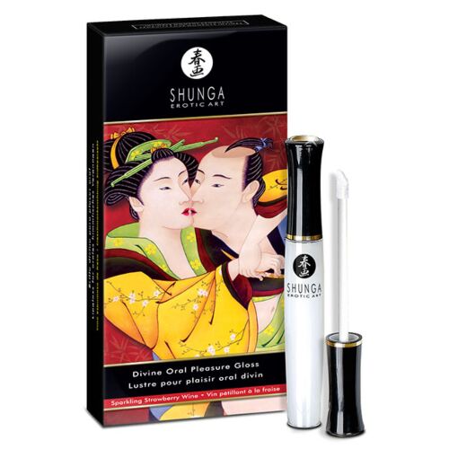 Gloss Labial Shunga Divino Morango e Cava com Efeito Quente-Frio