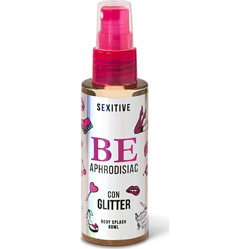 Be Body Splash SEXITIVE — Bruma com Feromonas e Glitter