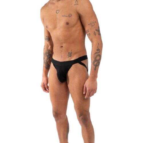 Jockstrap BURN 011 DOUBLE BLACK com design ousado