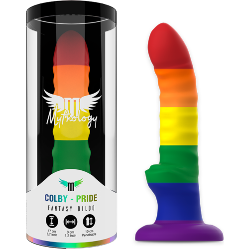 Dildo MYTHOLOGY Colby Pride | Super flexível e ergonómico