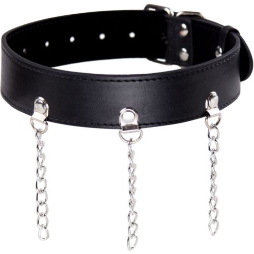 Collar Fetish OHMAMA FETISH com anilhas ajustáveis
