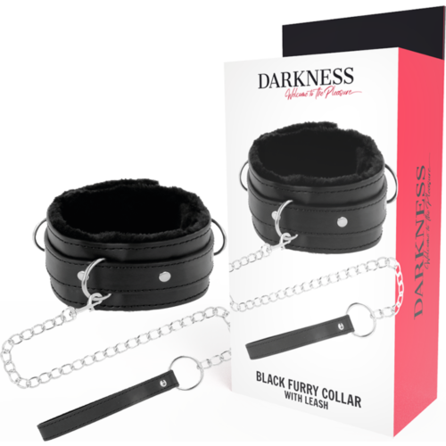 Collar de postura DARKNESS com correa de metal