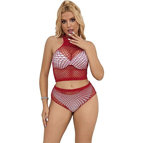 Conjunto de Lingerie Sublime 952402 com Rejilla e Brilhantes