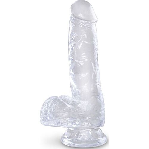 Pénis realista KING COCK Clear 13,5 cm