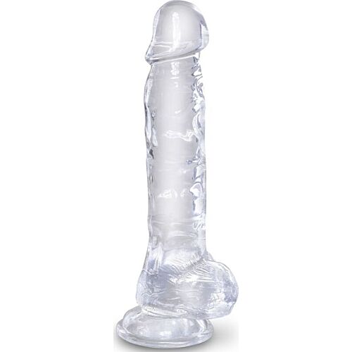 Pénis realista KING COCK Clear 16.5 cm