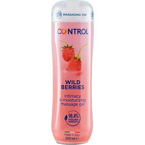 Gel de Massagem CONTROL Wild Berries 200 ml com Aroma Frutado