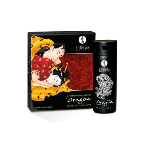 Creme Aumentador de Ereção Shunga Dragão com Efeito Fogo-Gelo