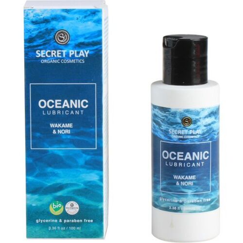Lubrificante Orgânico Secretplay Oceanic 100ml para Peles Delicadas