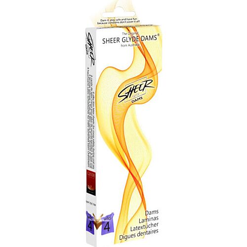 Dams Láminas Latex Sheer Glyde com Aroma a Moras