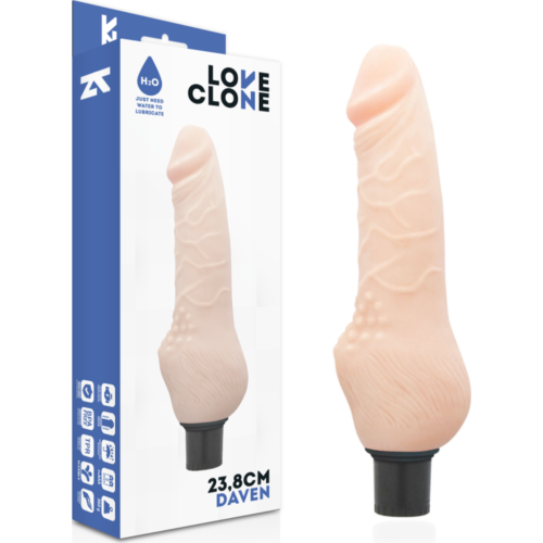 Vibrador Realístico LOVECLONE Daven com Lubrificação Automática