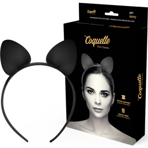 Disfarces Coquette Accessories Diadema com Orelhas de Gato