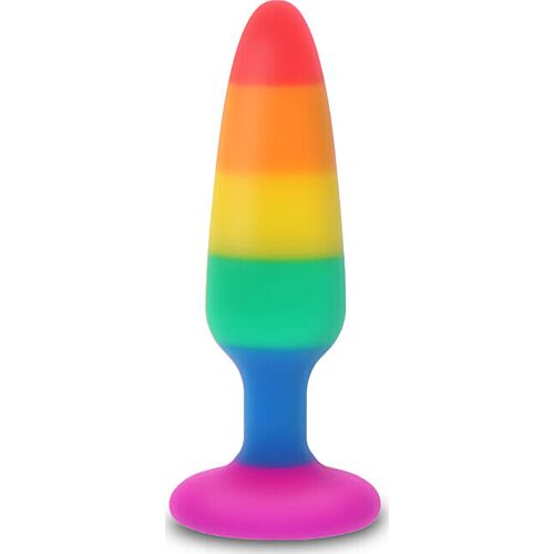 Plug Anal PRIDE Twink 8,5 cm com temática de arco-íris