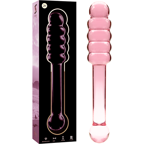 Dildo Nebula Series by Ibiza Modelo 20 - Cristal Rosa 20.5 cm