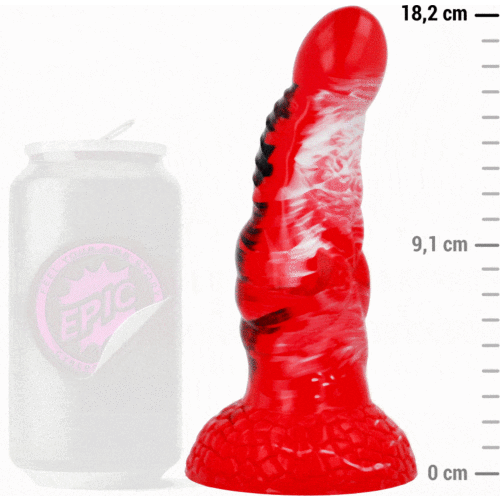 Dildo EPIC Agnis Fogo Carmesí com design envolvente