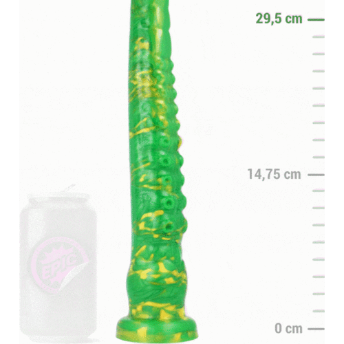 Dildo EPIC Hylos Destello Verde com design ergonómico