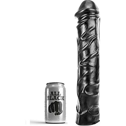 Dildo Fisting Preto Suave 32cm