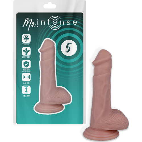 Dildo MR. INTENSE 5 Realístico 16.5 cm para Prazer