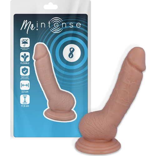 Dildo MR. INTENSE 8 - 17.6 cm de prazer realista