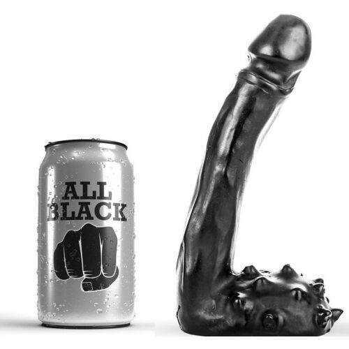 Dildo realístico ALL BLACK 19 cm