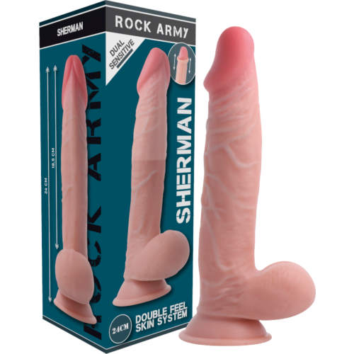 Dildo Rock Army Sherman 24 cm - Dupla Densidade