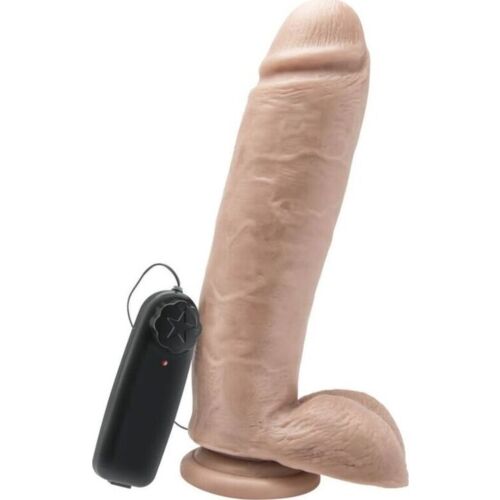 Dildo vibrador GET REAL 25,5 cm com testículos