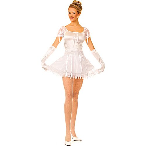 Disfarce Bailarina Music Legs S/M Vestido e Luvas