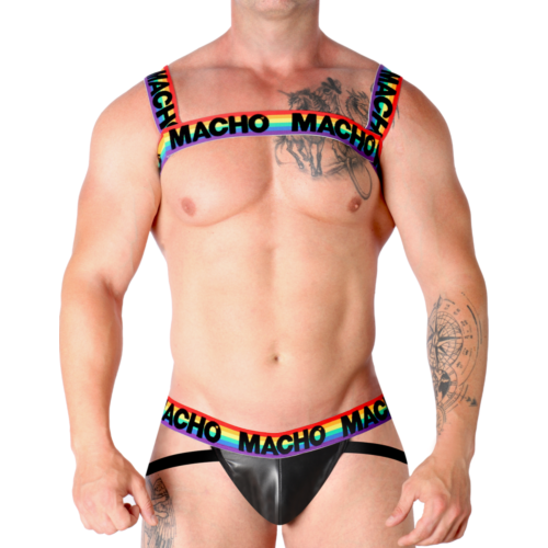 Arneses Homem MACHO ARNÊS DUPLO PRIDE LIMITED com ajuste particular