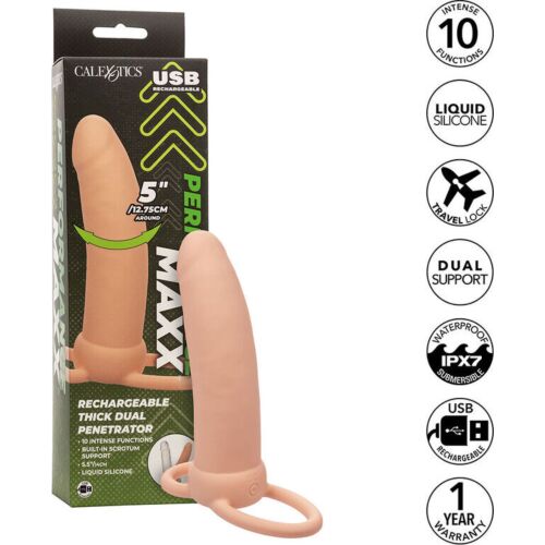 Extensor Pénis CALEXOTICS Maxx Duplo Penetrador Grosso
