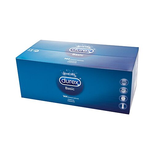 Preservativos Durex Basic 144 UDS – Naturais e transparentes