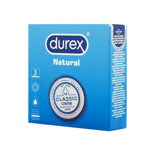 Preservativos Durex Natural Comfort 3 Unidades com Easy-On