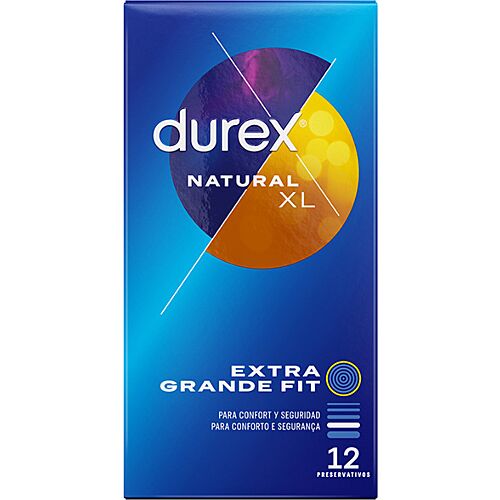 Preservativos DUREX Natural XL - Conforto extragrande