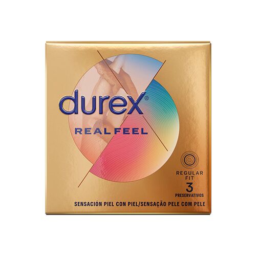 Preservativos DUREX Real Feel - Sensação Natural Piel a Piel